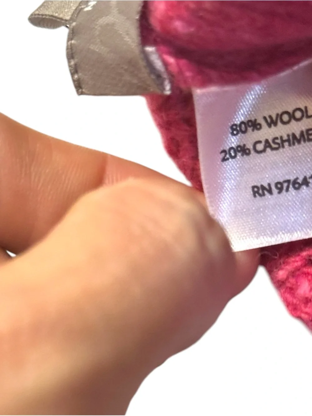 J. Jill Holiday 2011 Cerise Tweed Wool & Cashmere Long Gloves OS NWT